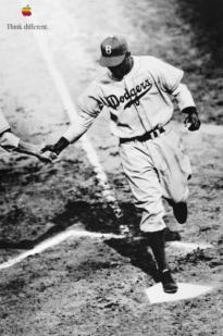 jackie robinson apple poster