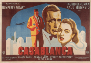 casablanca french movie poster herve morvan