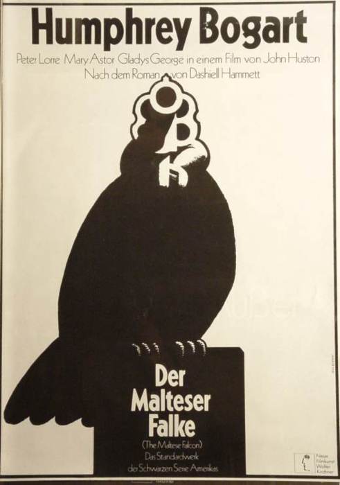 maltese falcon german poster hans hillman