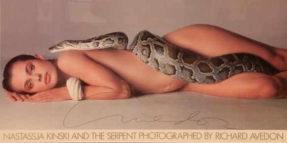 nastassja kinski snake serpent poster richard avedon